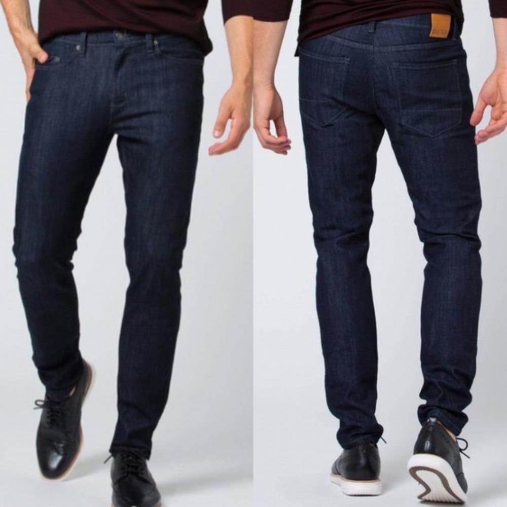 DU/ER Mens Jeans 32x32 L2X Slim Fit Dark Blue Performance Denim Style MFLS3001